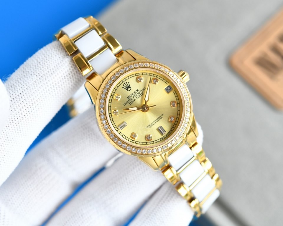 [ROSE][ROSE] 2022 Annual Pop-Up Recommendations  Rolex - New R OLEX Lady Jewelry CollectionUpgrade V8 version with high-end sunray dial Ring circle set 38 Wesselton diamonds [Rose] [Rose] Fashion women's watch Simple thr