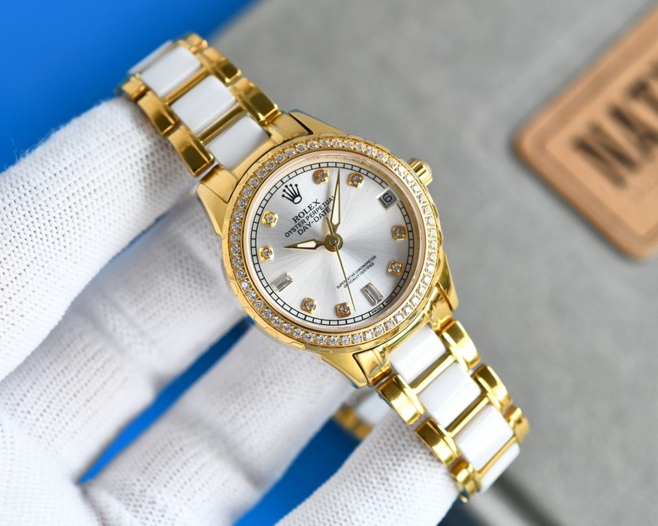 [ROSE][ROSE] 2022 Annual Pop-Up Recommendations  Rolex - New R OLEX Lady Jewelry CollectionUpgrade V8 version with high-end sunray dial Ring circle set 38 Wesselton diamonds [Rose] [Rose] Fashion women's watch Simple thr