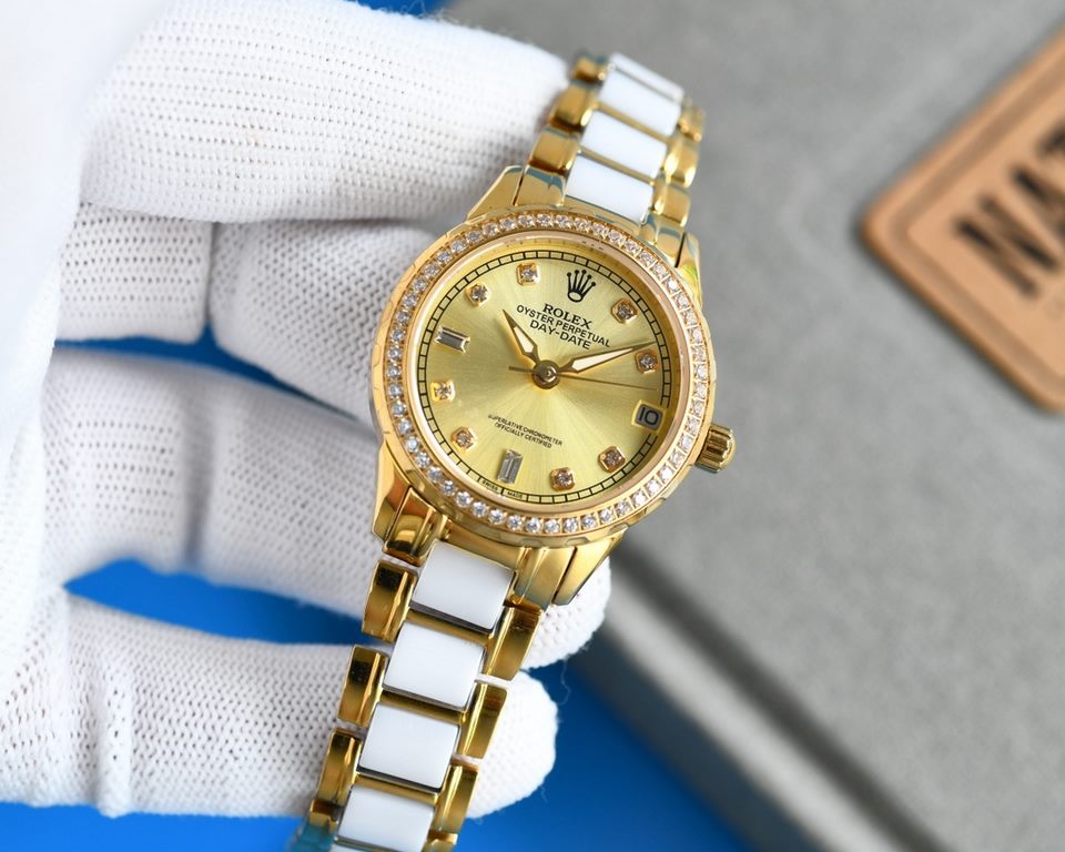 [ROSE][ROSE] 2022 Annual Pop-Up Recommendations  Rolex - New R OLEX Lady Jewelry CollectionUpgrade V8 version with high-end sunray dial Ring circle set 38 Wesselton diamonds [Rose] [Rose] Fashion women's watch Simple thr