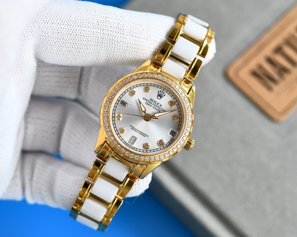 [ROSE][ROSE] 2022 Annual Pop-Up Recommendations  Rolex - New R OLEX Lady Jewelry CollectionUpgrade V8 version with high-end sunray dial Ring circle set 38 Wesselton diamonds [Rose] [Rose] Fashion women's watch Simple thr