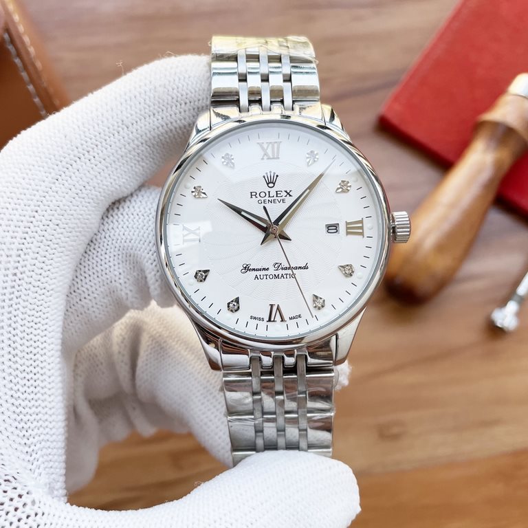 Men's favorite three-handed watch  Newest】：Rolex  Best Design Exclusive First  【Type】：Boutique men's watches[Strap] Genuine cowhide  316 stainless steel strap【Movement】：High-end automatic mechanical movement[Mirror] mine