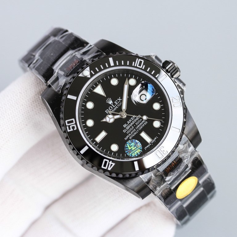 The new Rolex Aqua Ghost BLAKEN official same obsidian black version, size 40mm, equipped with Seagull 2824, high degree and stable timekeeping. The case is made of imported 904L steel, and Physical Vapor Deposition (phy