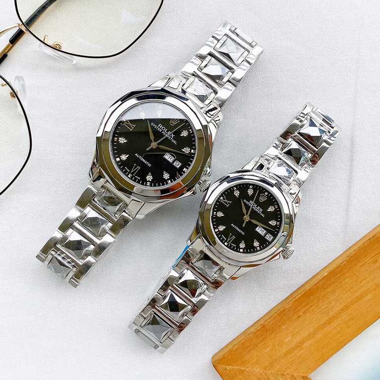 . Diamond   Rolex Couple's   Watch! Brand new listing!  8   Swarovski diamonds! Simple and unobtrusive dial design allows you to read the time more clearly! Sapphire   scratch-resistant mirror!   Built-in original import