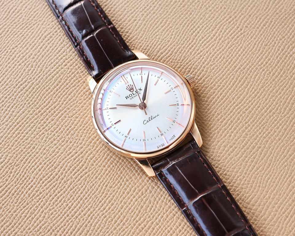 ROLEX Rolex . Cellini, a gentleman's watch, suitable for all kinds of activities and occasions of the men's watch equipped with accurate and stable imported movement 9015. 28,800 vibrations per hour, zero repair quality!