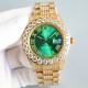 UnityRolex ROLEX Luxury Extreme Full Star Edition Watch 904 steel to create, pave the top Swarovski diamonds, the interpretation of luxury quality, dazzling, glamorous bloom. The case and bracelet are entirely set with d