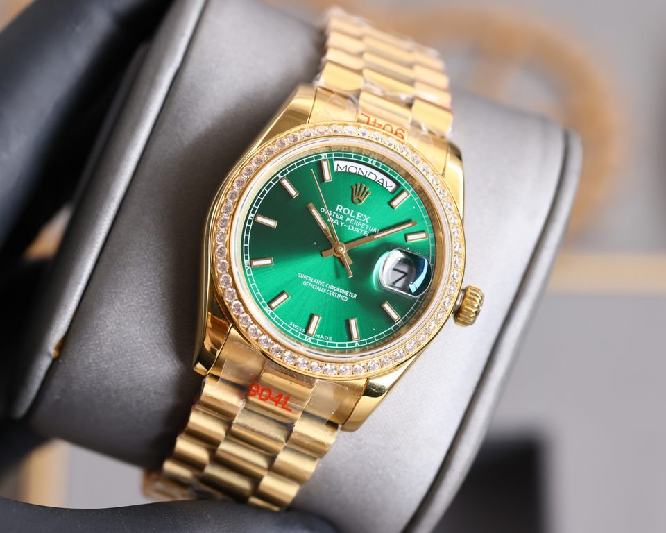 (pictured above with high concessions) 2022 New Rolex Oyster Log 36 Series1 With the new Rolex caliber 2836;2 Almost the same thickness as the original 11.7mm 36mm diameter;3 Polished word studs; top Swiss ice blue lumin