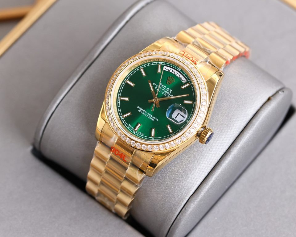 (pictured above with high concessions) 2022 New Rolex Oyster Log 36 Series1 With the new Rolex caliber 2836;2 Almost the same thickness as the original 11.7mm 36mm diameter;3 Polished word studs; top Swiss ice blue lumin