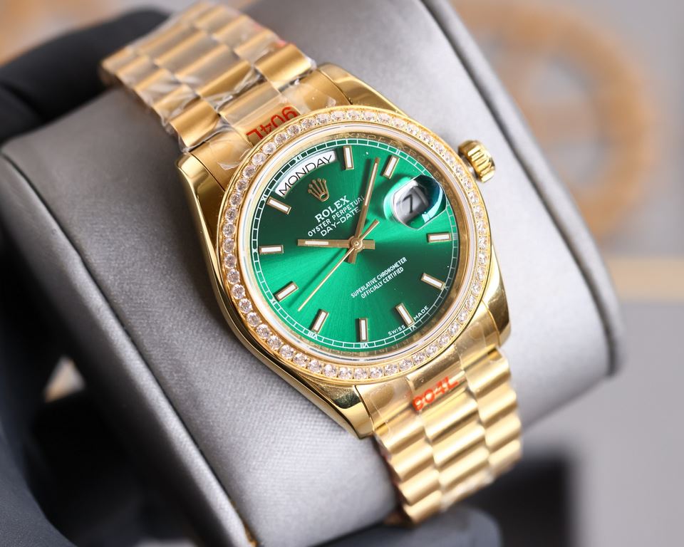 (pictured above with high concessions) 2022 New Rolex Oyster Log 36 Series1 With the new Rolex caliber 2836;2 Almost the same thickness as the original 11.7mm 36mm diameter;3 Polished word studs; top Swiss ice blue lumin