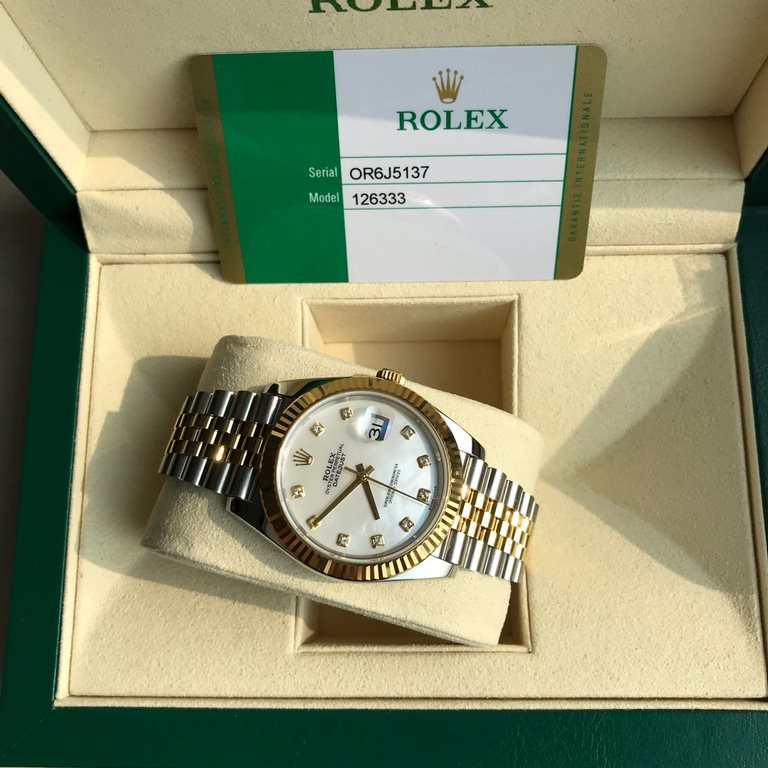 Boxed Support Hong Kong, U.S. direct mailRolex Rolex log type series men's watch, dial size 41mm, equipped with Rolex log original 3235 automatic mechanical movement, imported sapphire glass mirror, anti-reflective conve