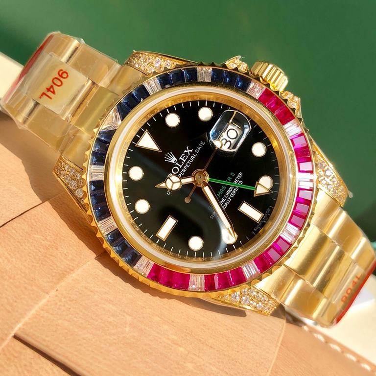 With box Support Hong Kong, the United States direct mailSpecial channel Rolex Greenwich type , 116759SAru-78209, the case and buckle with a combination of real 904 steel Germany imported technology vacuum gold plating p