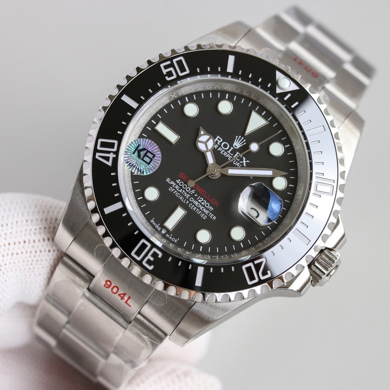 Rolex SEA-DWELLER Ghost King [Black Diamond] 43mm single red copy of the essence of the parallel generation version of the Ghost King SEA case in steel to reach the same with the genuine, the original process of ceramic 