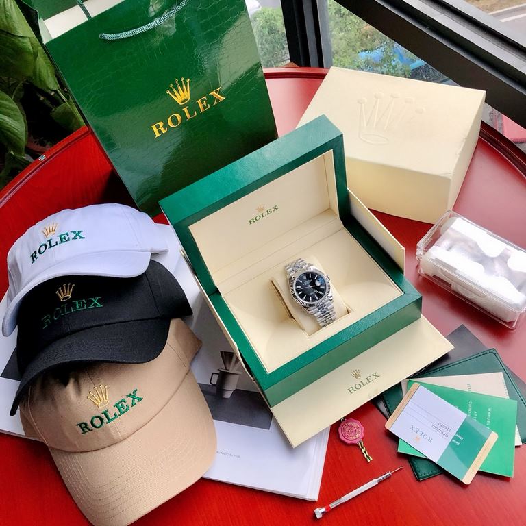 Wholesale box Support Hong Kong, USA direct mailWaiting for you!  Rolex Logbook! Can be worn for leisure and business! VIP exclusive baseball cap, storage box and special strap cutting tool will be given as a free gift w