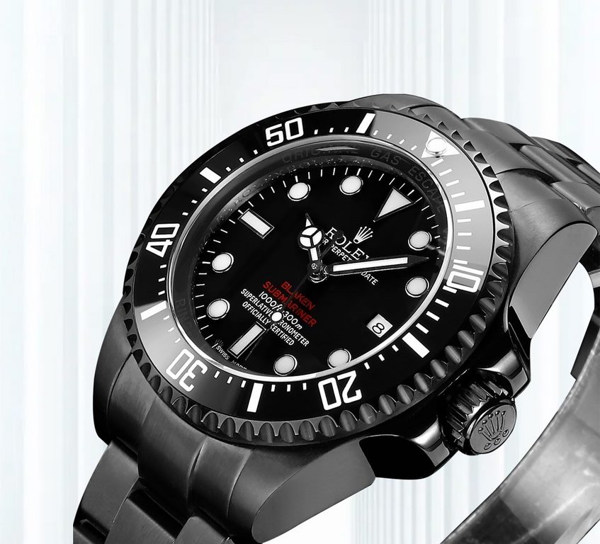 Supreme BLAKEN version! The Supreme Big Ghost King dares to experiment and create a new trend - 44mm diameter!Rolex SEA Overseas Customized Edition - RedBlueBlack is a stunning arrival. Equipped with Seagull 28363135 mov