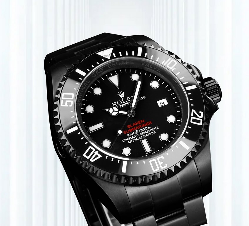 Supreme BLAKEN version! The Supreme Big Ghost King dares to experiment and create a new trend - 44mm diameter!Rolex SEA Overseas Customized Edition - RedBlueBlack is a stunning arrival. Equipped with Seagull 28363135 mov