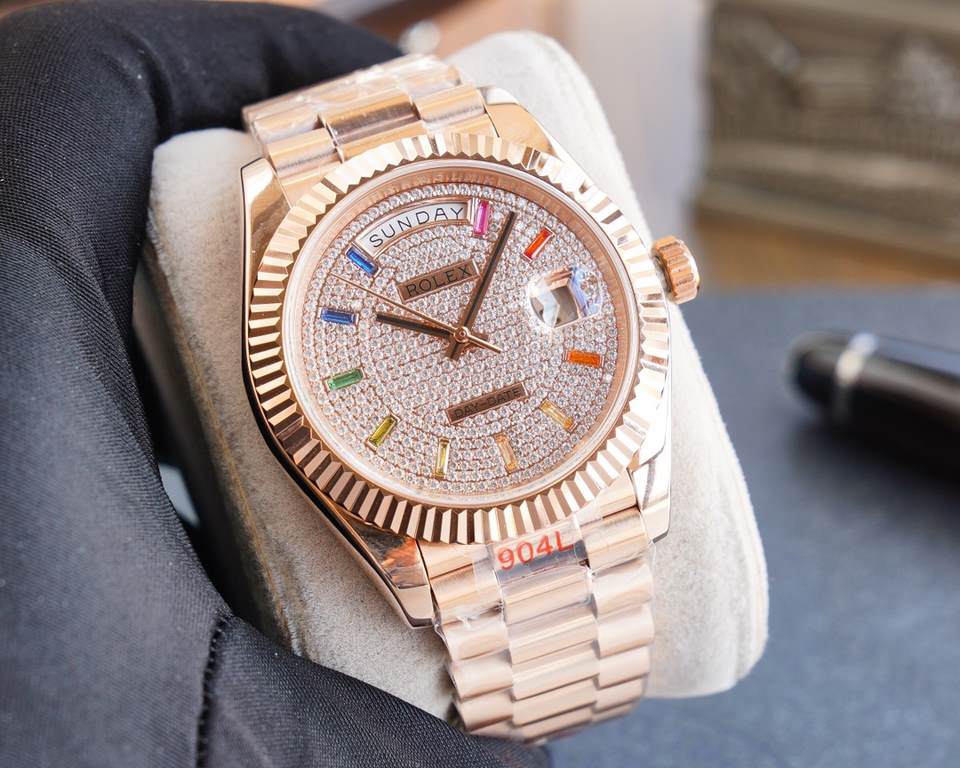 Taiwan factory   the opening of the year force V2 upgraded version of the non-market quality of the original version of the mold market the highest version of the Rolex Rolex log type series full of stars and diamonds me