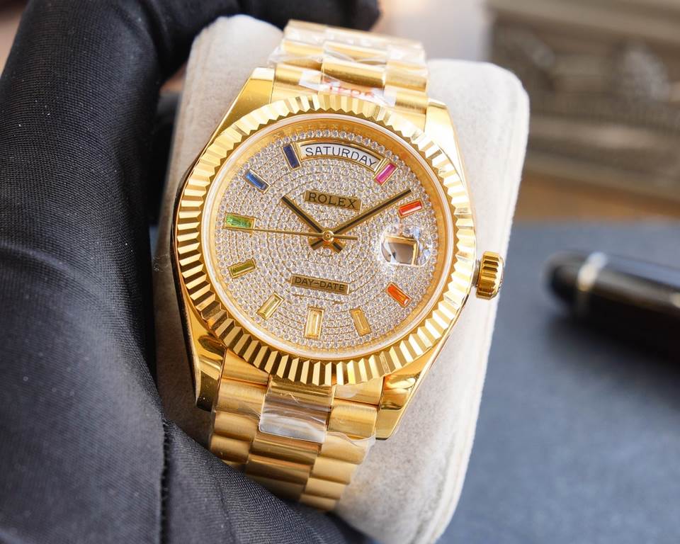 Taiwan factory   the opening of the year force V2 upgraded version of the non-market quality of the original version of the mold market the highest version of the Rolex Rolex log type series full of stars and diamonds me