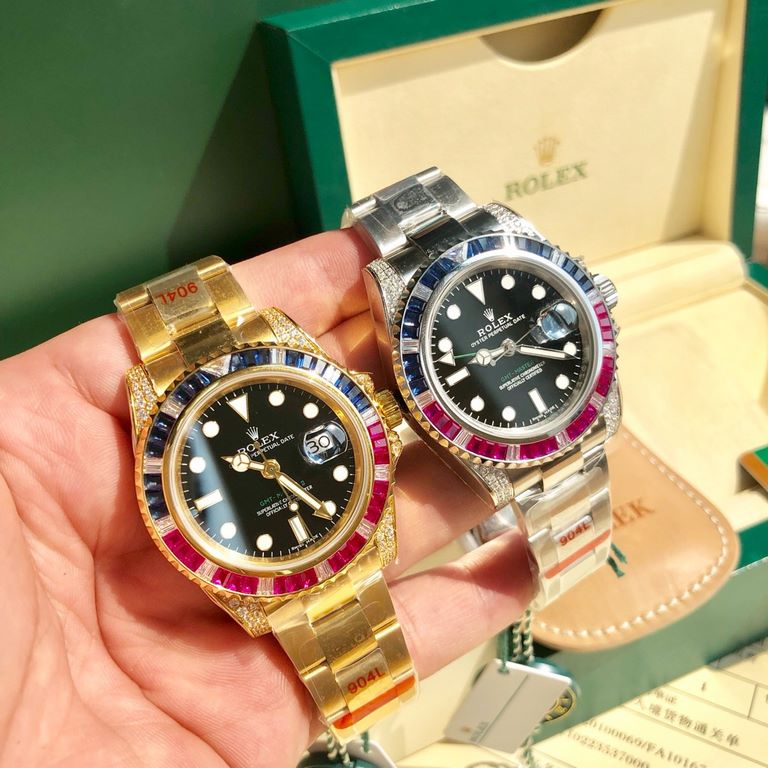 With box Support Hong Kong, the United States direct mailSpecial channel Rolex Greenwich type , 116759SAru-78209, the case and buckle with a combination of real 904 steel Germany imported technology vacuum gold plating p