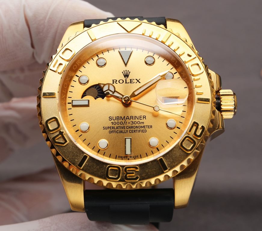 . (Water resistant to 5 degrees, swimmable  !)The newest Rolex Yacht Series upgrade watch, the Sun, Moon and Stars series, equipped with the original imported 8217 movement (0 return 0 after-sales), 9-digit personalized 