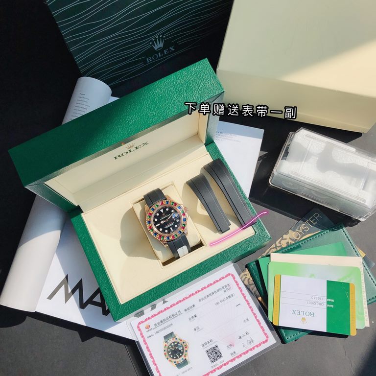 Boxed Support Hong Kong and USA direct shippingSugar Bean! We replace the colored diamonds on the case with Swarovski crystals, the effect is not inferior to the original! The true meaning of the gold watch is here! Thro