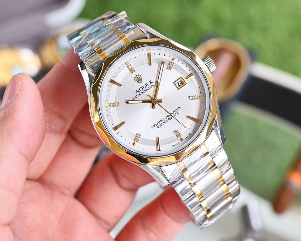 [Five-star   Recommended] New Rolex Business Series, the entire watch is made of 316L steel, the dial is fine grinding sun pattern, so you can read the time more clearly! High-grade atmosphere! 316L steel to create Xin p