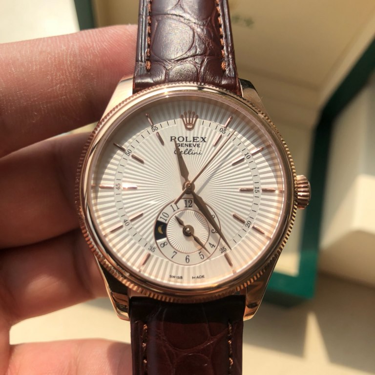 Wholesale box support Hong Kong, the United States direct mailRolex Cellini 50525 upgraded version of all functions are consistent with the original! Retro style watch   equipped with original imported movement, independ