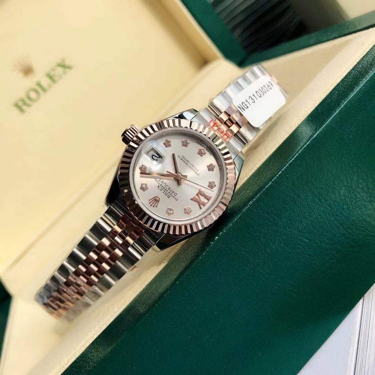 With box Support Hong Kong, the United States direct mailRolex Women's Logotype 28㎜ Log Series, Women's Logotype Oyster case is a model of solid elegance and perfect proportion, using 316L stainless steel to forge stainl