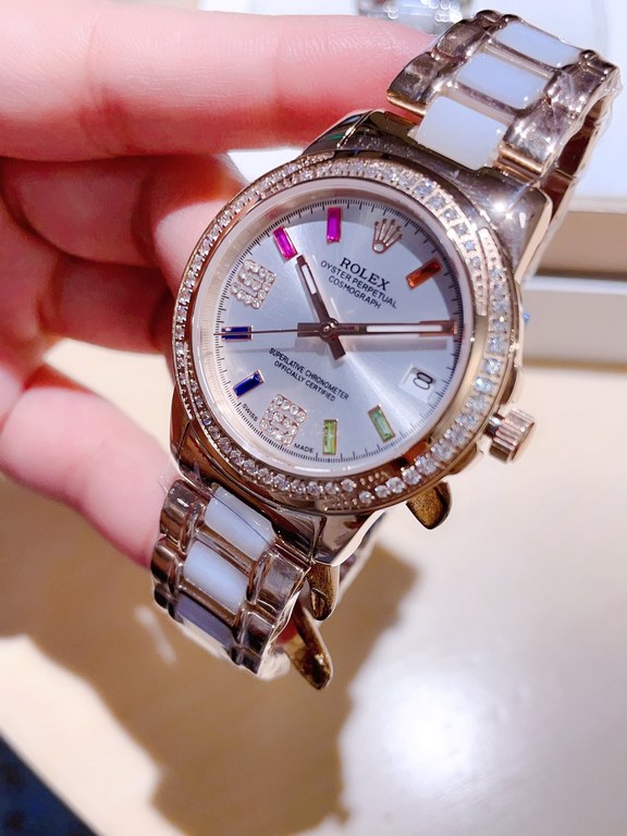 Rolex exquisite quality of the latest debut of meticulous wrist beauty harmonic beauty immortal flawless picking subtle Yueer  brand] Rolex (physical more beautiful recommended)     [Type] exquisite women's watches[Strap