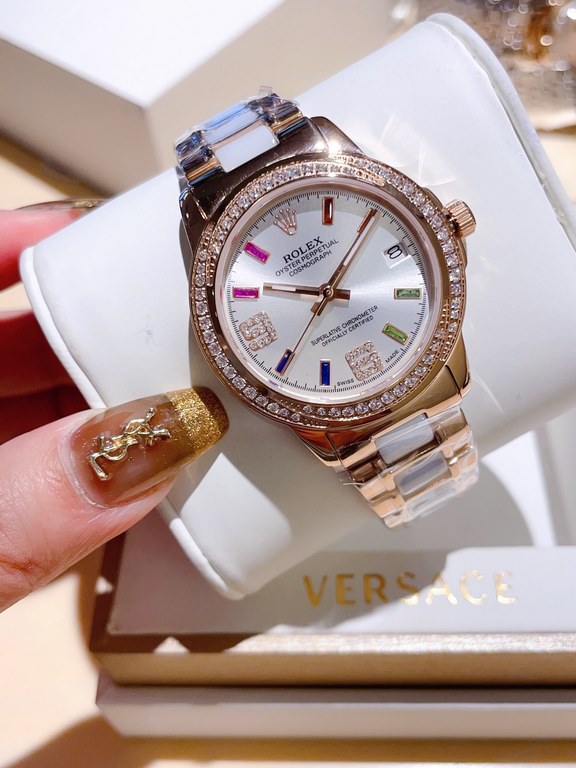 Rolex exquisite quality of the latest debut of meticulous wrist beauty harmonic beauty immortal flawless picking subtle Yueer  brand] Rolex (physical more beautiful recommended)     [Type] exquisite women's watches[Strap