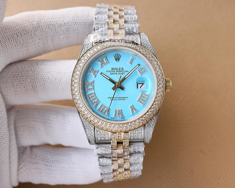 . Rolex ROLEX Luxury Ultimate Starburst Edition Hand-set and hand-built, the case and bracelet are fully encrusted with diamonds. Interpretation of luxury quality, dazzling, glamorous bloom. Movement domestic machine sta