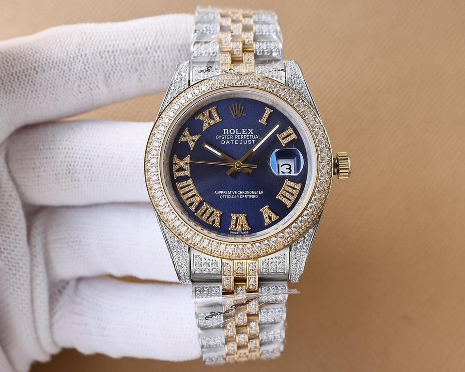 . Rolex ROLEX Luxury Ultimate Starburst Edition Hand-set and hand-built, the case and bracelet are fully encrusted with diamonds. Interpretation of luxury quality, dazzling, glamorous bloom. Movement domestic machine sta