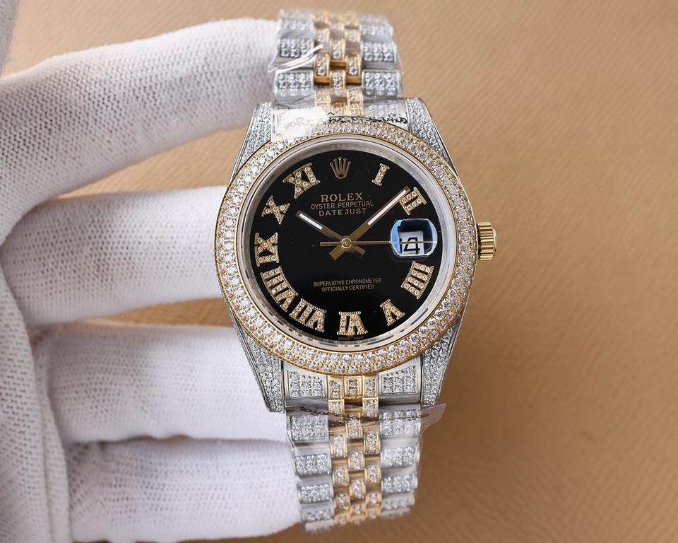 . Rolex ROLEX Luxury Ultimate Starburst Edition Hand-set and hand-built, the case and bracelet are fully encrusted with diamonds. Interpretation of luxury quality, dazzling, glamorous bloom. Movement domestic machine sta