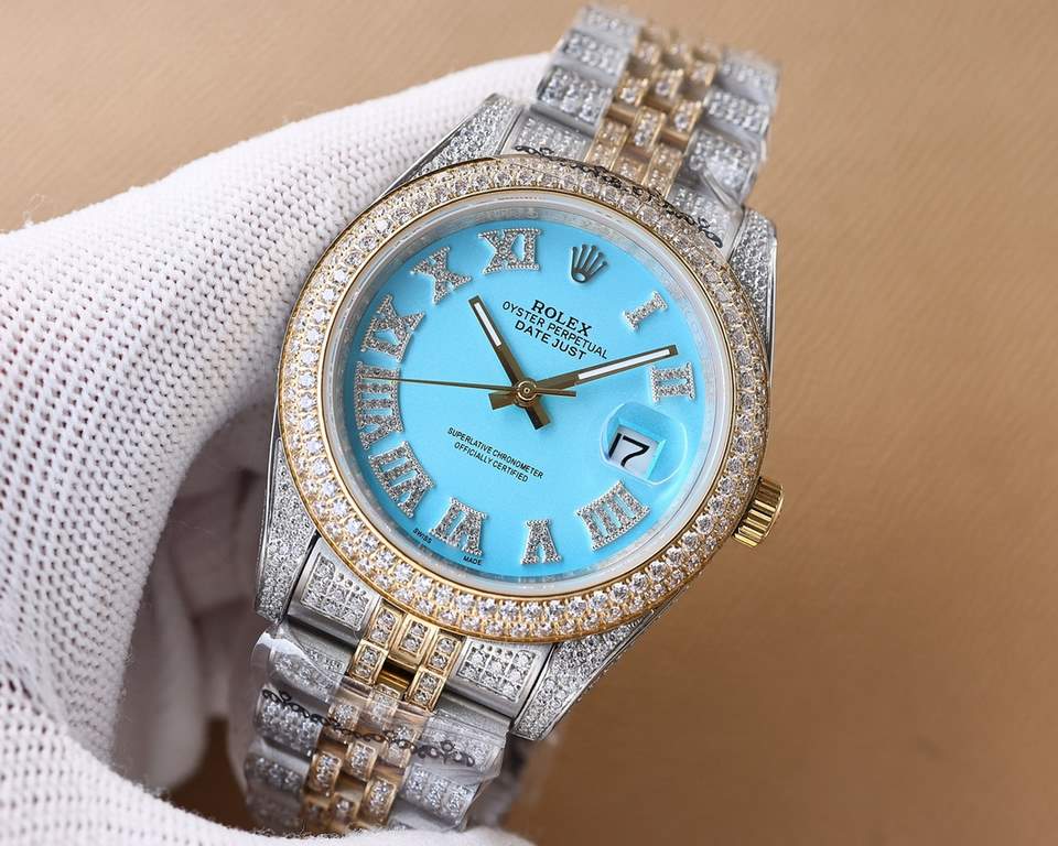 . Rolex ROLEX Luxury Ultimate Starburst Edition Hand-set and hand-built, the case and bracelet are fully encrusted with diamonds. Interpretation of luxury quality, dazzling, glamorous bloom. Movement domestic machine sta