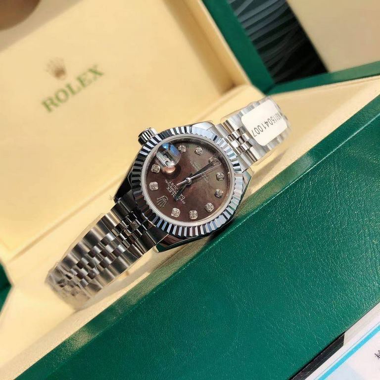 With box Support Hong Kong, the United States direct mailRolex Women's Logotype 28㎜ Log Series, Women's Logotype Oyster case is a model of solid elegance and perfect proportion, using 316L stainless steel to forge stainl