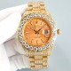 UnityRolex ROLEX Luxury Extreme Full Star Edition Watch 904 steel to create, pave the top Swarovski diamonds, the interpretation of luxury quality, dazzling, glamorous bloom. The case and bracelet are entirely set with d