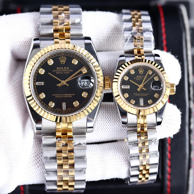 Rolex Rolex log type series, couples pair of watches  , Swiss machine quality 100% super waterproof luminescent sapphire glass back design, equipped with the original imported 8215 automatic movement, female 6T51 movemen