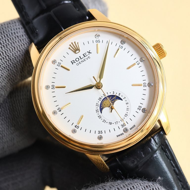 2024 Taiwan factory's latest force, the market's highest version of the latest recommended models, Rolex  Cellini moon phase series. Men's wristwatch simple but not lose the atmosphere [Victory] equipped with accurate Sw