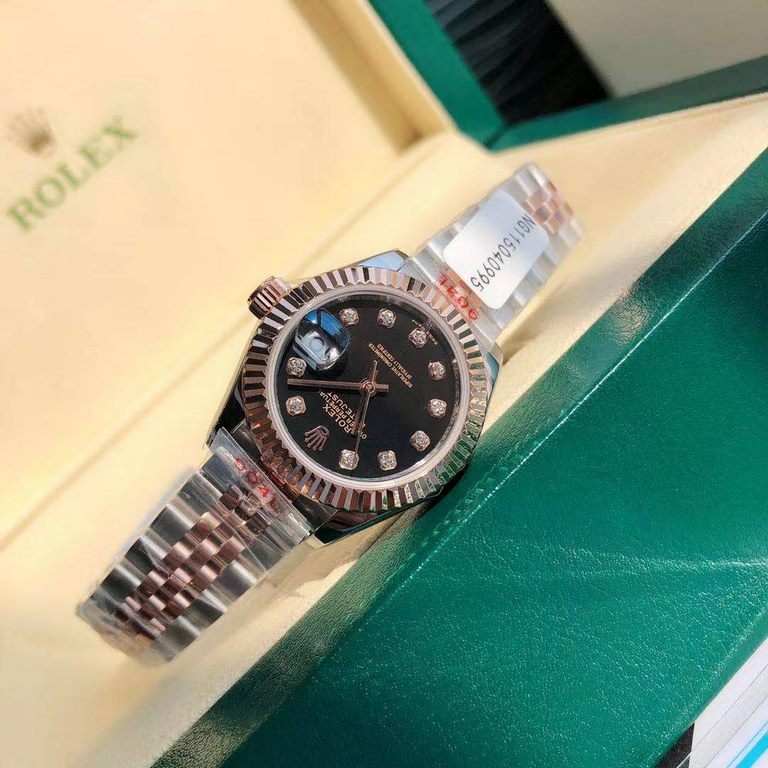 With box Support Hong Kong, the United States direct mailRolex Women's Logotype 28㎜ Log Series, Women's Logotype Oyster case is a model of solid elegance and perfect proportion, using 316L stainless steel to forge stainl