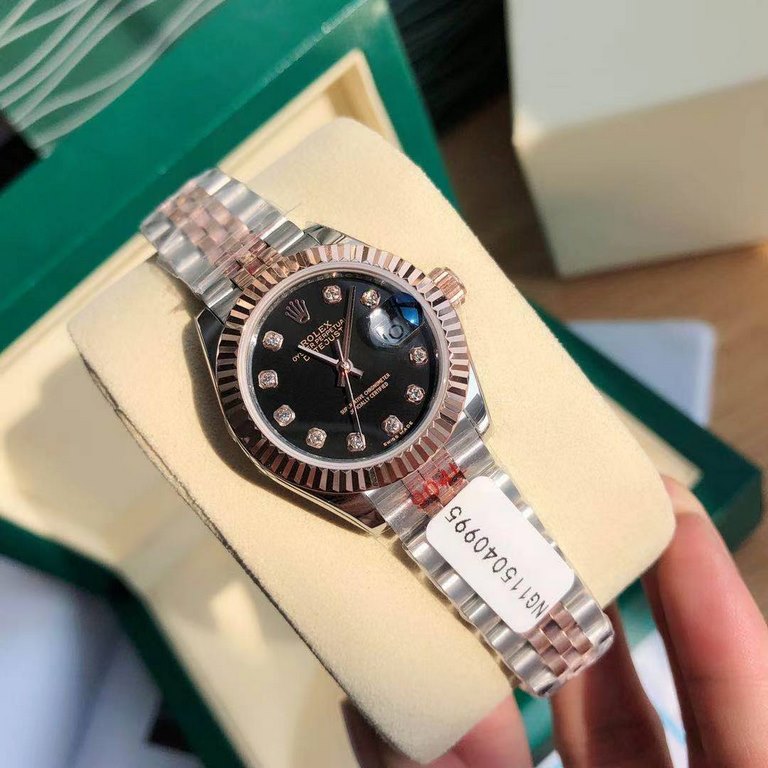 With box Support Hong Kong, the United States direct mailRolex Women's Logotype 28㎜ Log Series, Women's Logotype Oyster case is a model of solid elegance and perfect proportion, using 316L stainless steel to forge stainl