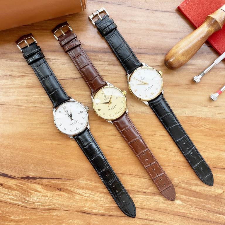 Men's favorite three-handed watch  Newest】：Rolex  Best Design Exclusive First  【Type】：Boutique men's watches[Strap] Genuine cowhide  316 stainless steel strap【Movement】：High-end automatic mechanical movement[Mirror] mine