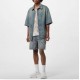 LOUIS VUITTONLouis Vuitton LV 23FW Embossed Pocket Short Sleeve Denim Shirt Upper Photo Gallery