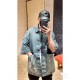 LOUIS VUITTONLouis Vuitton LV 23FW Embossed Pocket Short Sleeve Denim Shirt Upper Photo Gallery