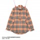 BurberryBurberry Check Embroidered Letter Long Sleeve ShirtSize：XS S M LBBR's most iconic classic striped shirt is a bestseller at the counter. The fabric is made of double stranded 80 woven twill fabric, checkered count