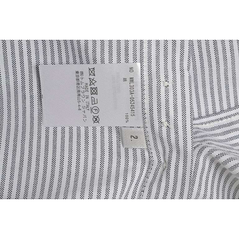 Thom BrowneTom Browne TB Two Sleeve Three Color Woven Stripe ShirtSize：1 2 3 4The most classic, classic, classic model of TB family. Purchased from Macau   zp one to one replica, imported fabrics, double sleeve logo webb