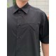 #BOTTEGA VENETABV 23ss Side Woven Short Sleeve Shirt Top