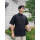 #BOTTEGA VENETABV 23ss Side Woven Short Sleeve Shirt Top