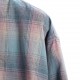 Maison margiela x pendleton margiela 2023ss rainbow gradient long sleeve shirtWear hormone Inuyasha same models, all kinds of trend bloggers have been on the body, a glance on the preferred sky blue with sunset pink colo