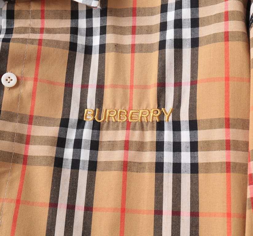 Burberry 2023ss new men's long sleeve shirt, high quality ready-to-wear! Customized fabric Breathable and comfortable, impeccable details, brand elements design concept, reflecting high quality. Hand feel delicate and so