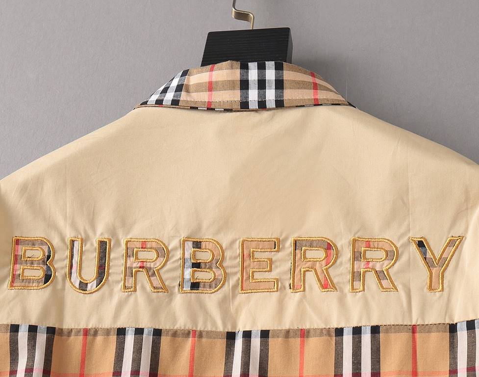 Burberry 2023ss new men's long sleeve shirt, high quality ready-to-wear! Customized fabric Breathable and comfortable, impeccable details, brand elements design concept, reflecting high quality. Hand feel delicate and so