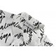 BalenciagaBalenciaga 23Fw Full Print Signature Monogrammed Shirt-White color.The fabric is made of 40s40s combed cotton plain fabric with a gram weight of 145g, the material does not add water soft oil and silicone oil i