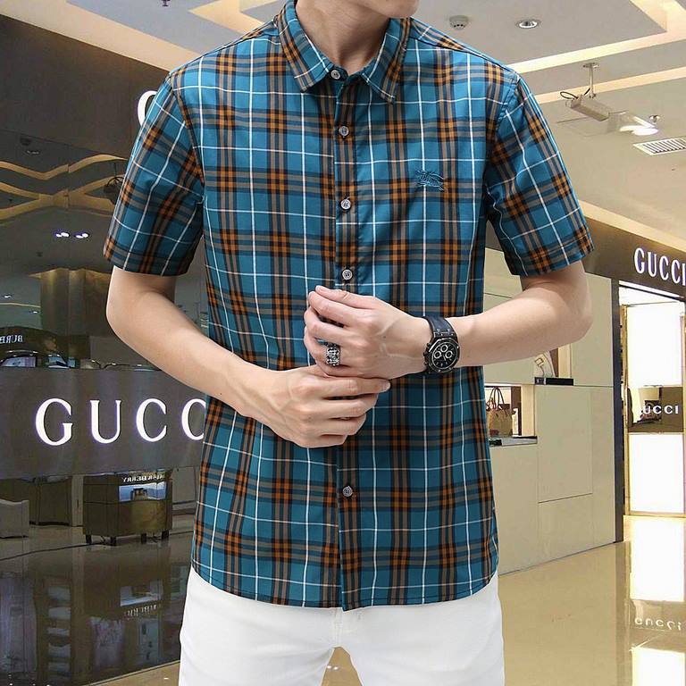 BURBERRY Burberry shirts, HK foreign goods, Thailand, the official website counter synchronization on sale, AD, BUR home every season's staple single product, the latest signature-style main label, quite a sense of aesth